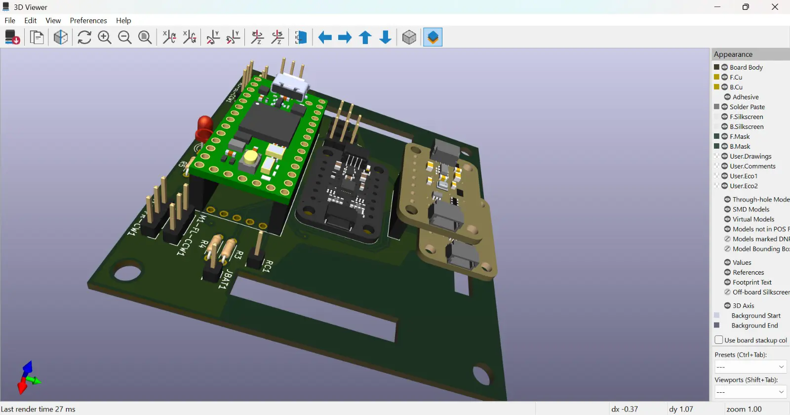 TeensyPilot PCB mockup